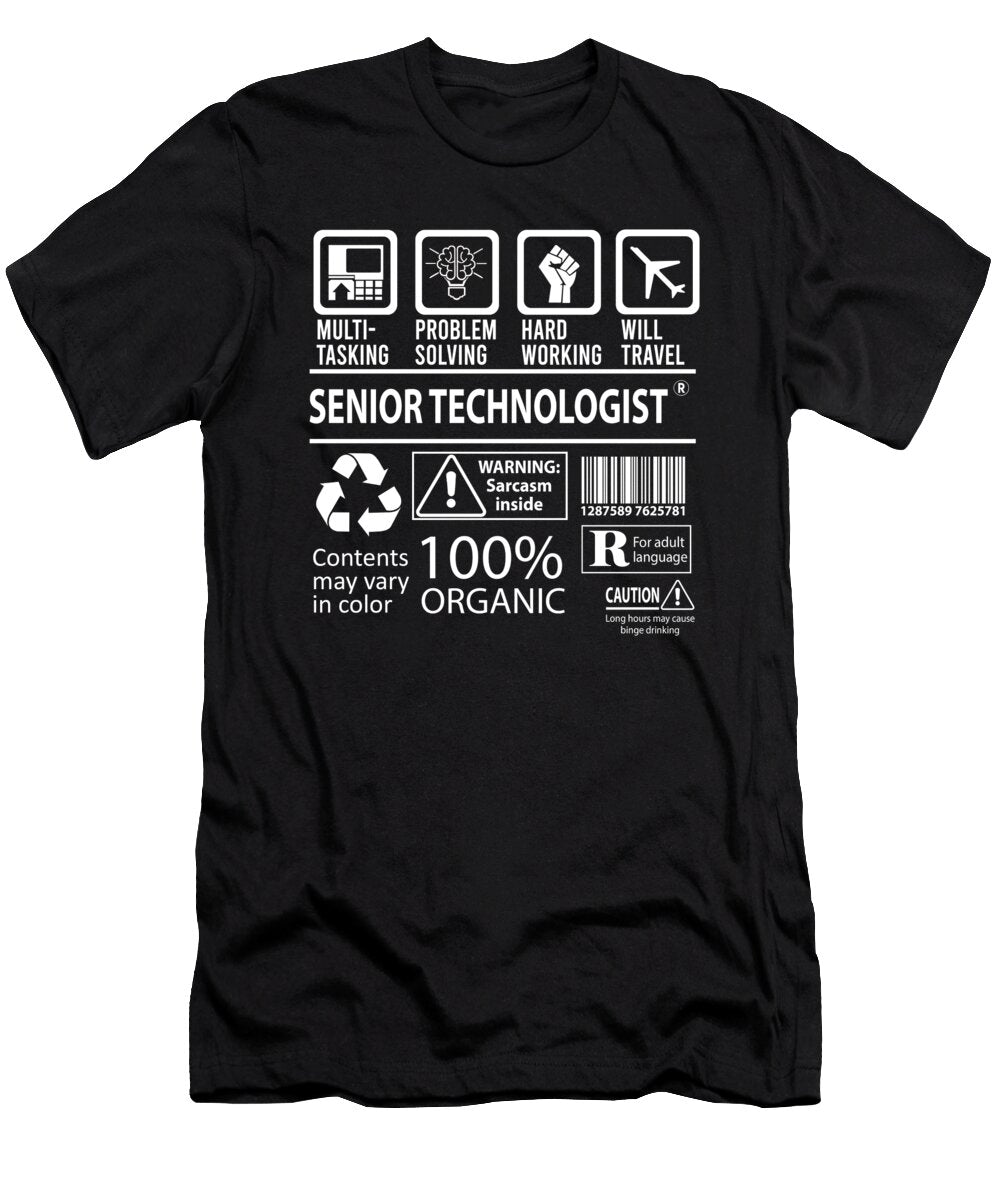 Senior Technologist Multitasking Job Title Gift Item Shi Hu Kang T-Shirt