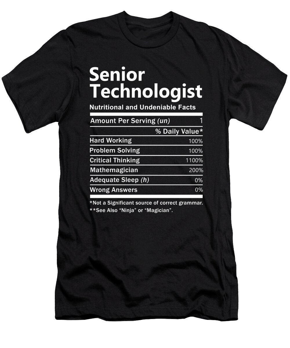 Senior Technologist Nutrition Factors Gift Item Shi Hu Kang T-Shirt