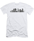 Shanghai City Skyline Black and White Outline Illustration Jpldesigns T-Shirt