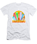 Shanghai City Skyline Circle Impressionist Illustration Jpldesigns T-Shirt