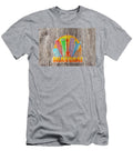 Shanghai City Skyline Circle Wood Background Illustration Jpldesigns T-Shirt