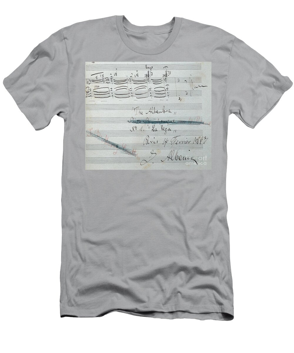 Sheet Music for the Piano Suite LA Vega with Autograph By Isaac Albeniz Isaac Albeniz T-Shirt