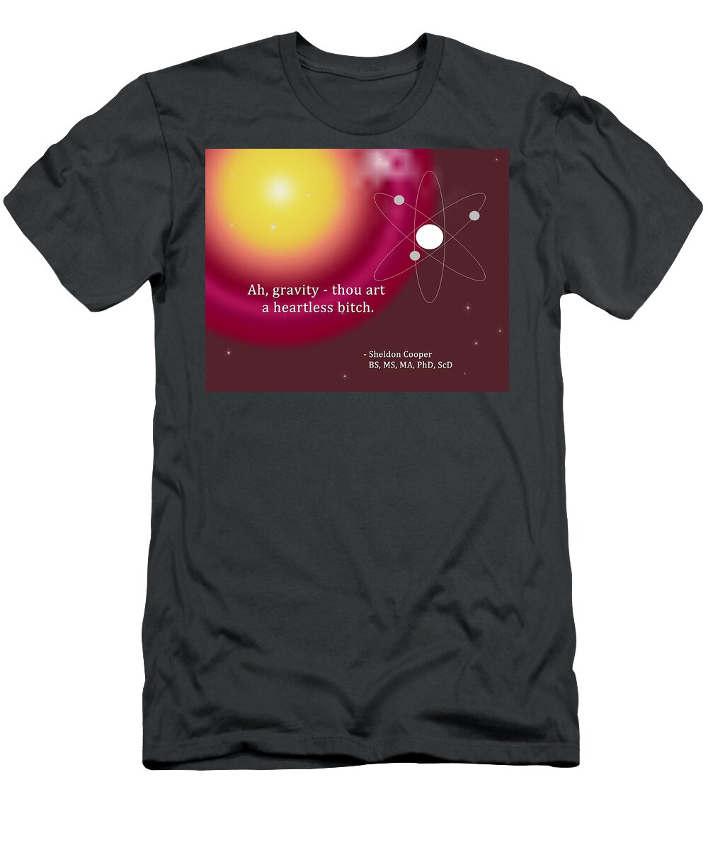 Sheldon Cooper Gravity Paulette Wright T-Shirt