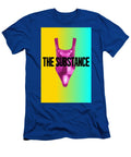 Shiny Pink Bodysuit on Colorful Gradient Brian Ryuban T-Shirt