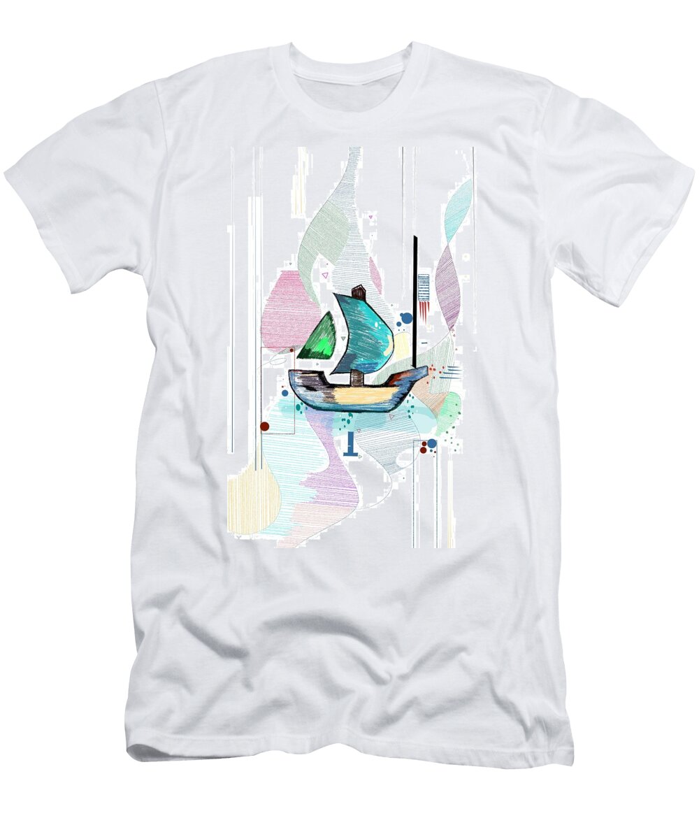 Ship Illustration Ai Aida T-Shirt