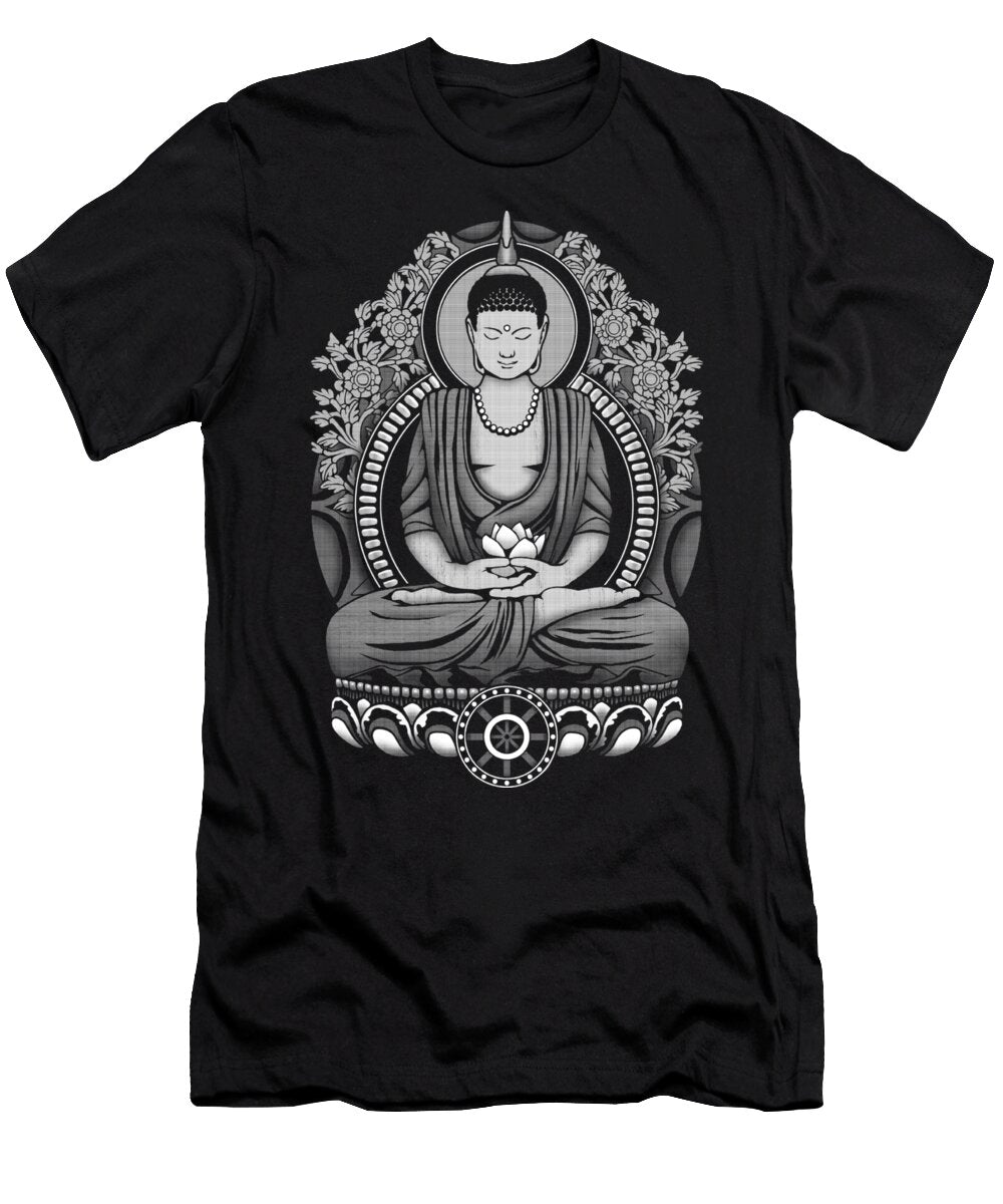 Siddhartha Buddha Halftone Garyck Arntzen T-Shirt