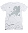 Silhouette of Europe with Gray Halftone Dots Peter Hermes Furian T-Shirt