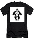 Silverback Gorilla Beating Chest Woodcut Aloysius Patrimonio T-Shirt