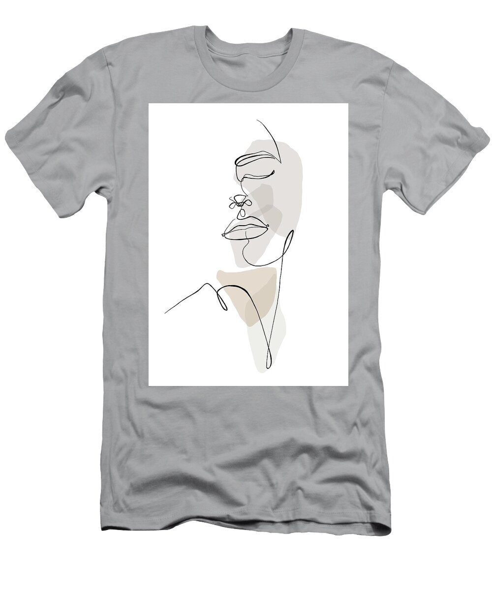 Simple Linework Face Print Sean Wainwright T-Shirt