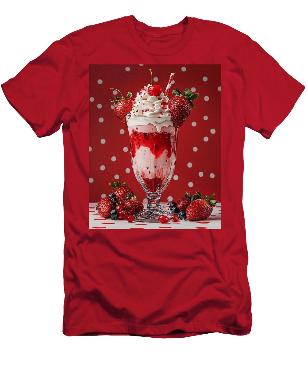 Sip of the 60s Xenia Bordeaux T-Shirt