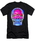 Skullit Crystal Skull Blue Pink Matthew Drinkall T-Shirt