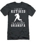 Slapshot Fun Never Retires Hockey Grandpa Score Big on Laughs Hockey Grandpa Retirement T-Shirt