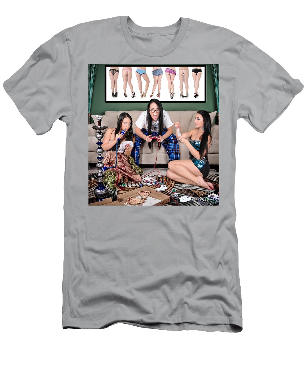 Slumber Party Composite of 10 Photos of 1 Woman Jt Photodesign T-Shirt