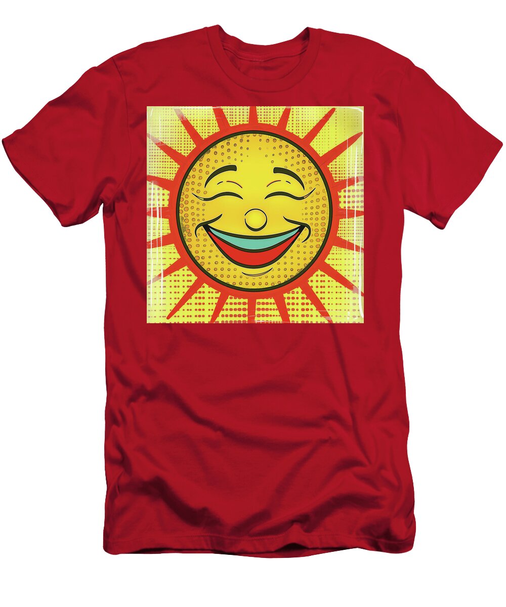 Smiling Happy Fun Sun Comic Book Panel 115 Mad Paperairplanes T-Shirt
