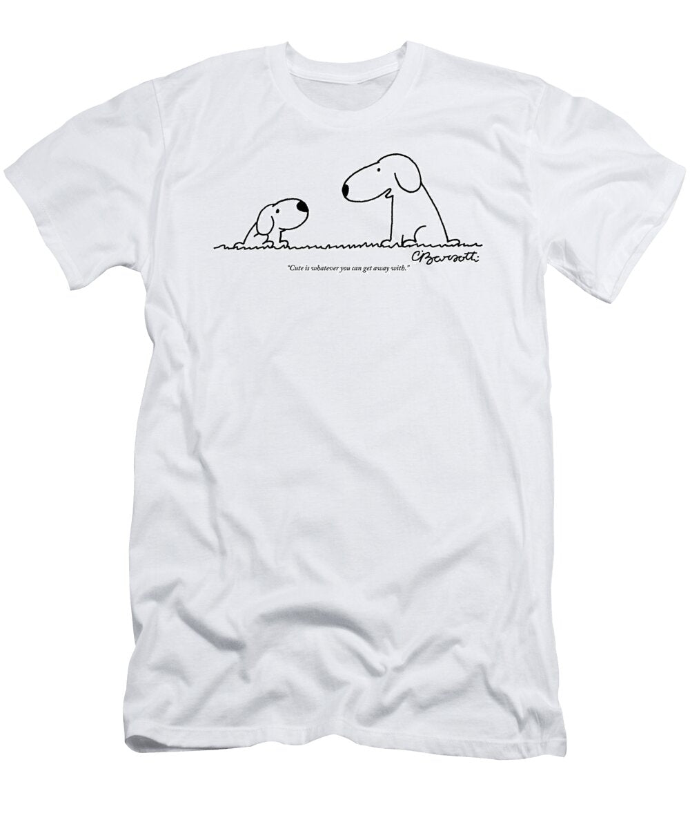 Snoopy Talks to Snoopy Junior About Being Cute Charles Barsotti T-Shirt