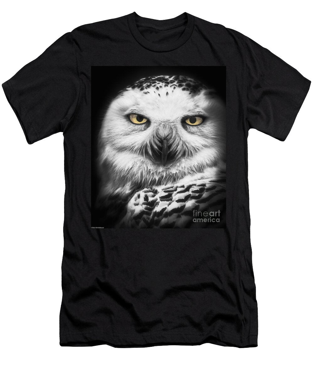 Snowy Owl Study Mitch Shindelbower T-Shirt