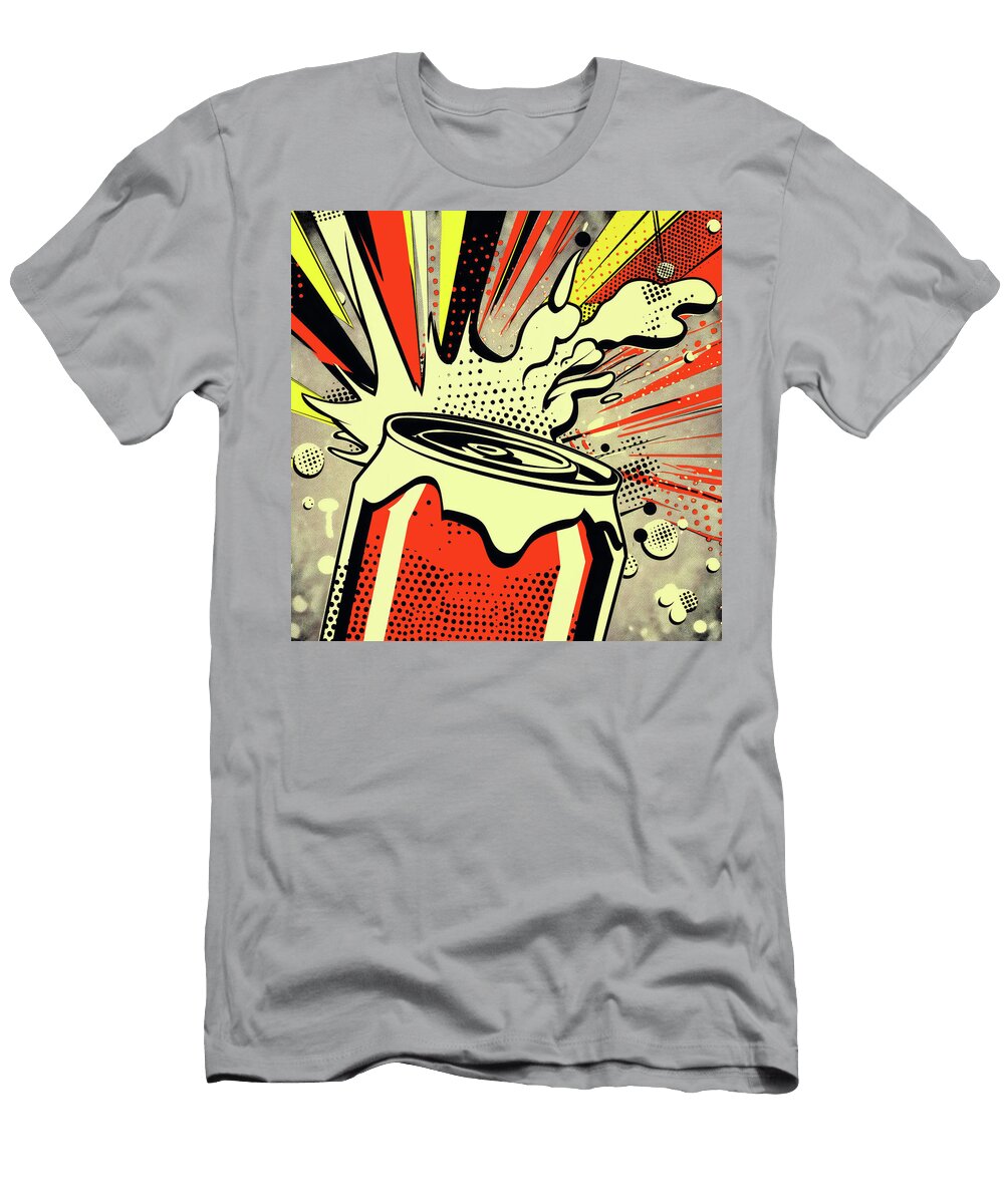 Soda Pop Can Comic Book Panel 112 Mad Paperairplanes T-Shirt