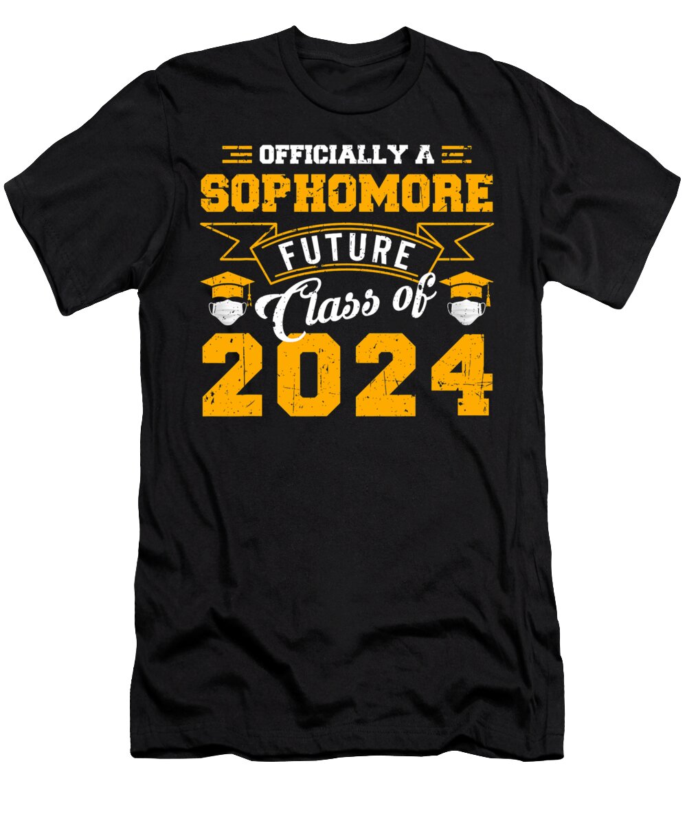 Sophomore First Day Class 2024 Face Mask Graduate 10th Grade Thepassionshop T-Shirt