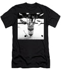 Soupcan Pencil Holder on Workbench in Bw Yopedro T-Shirt