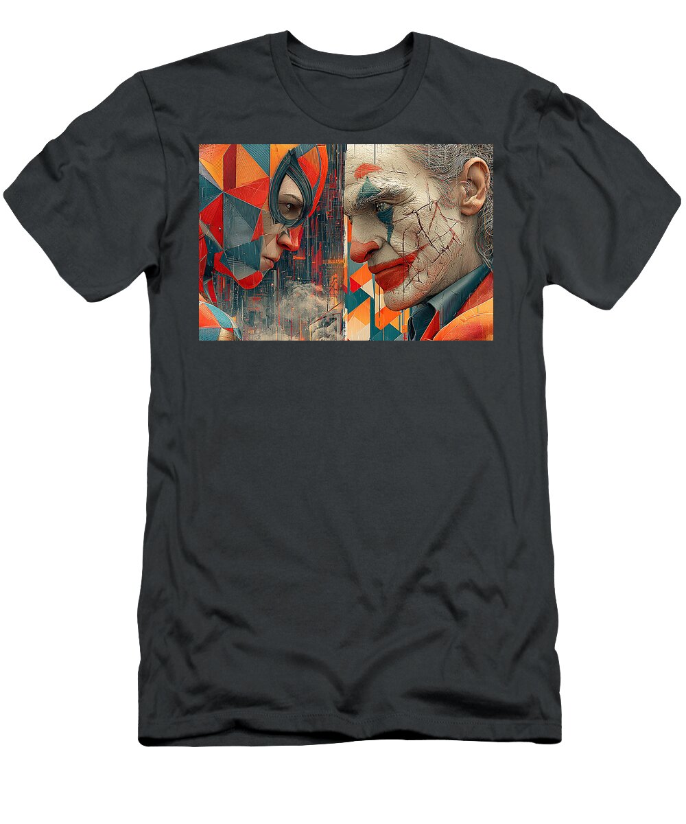 Spider Man Vs Joker Kevin Walker and Pixel Reverie T-Shirt
