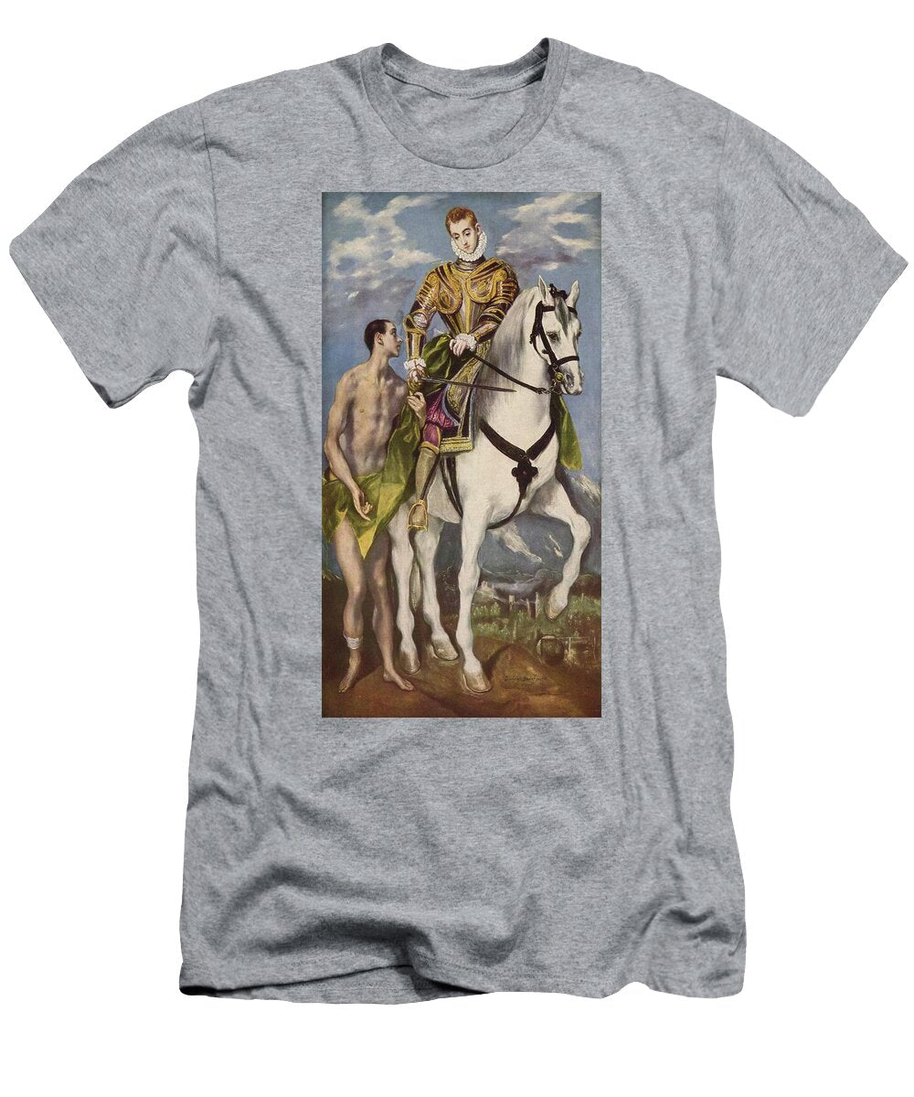 St Martin and the Beggar El Greco Domenikos Theotokopoulos T-Shirt