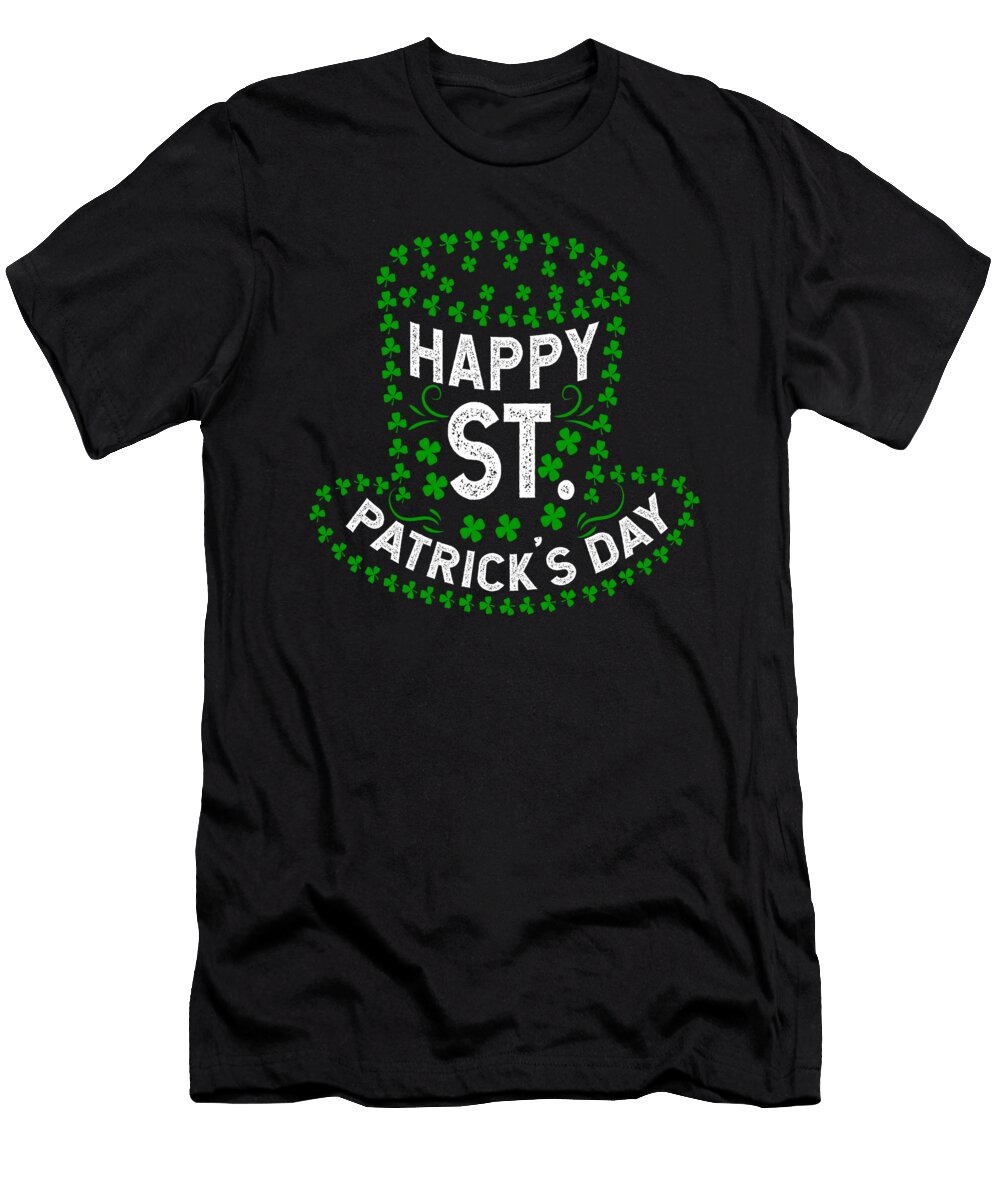 St Patrick Day Lucky Clover Shamrock Holiday Gift Haselshirt T-Shirt
