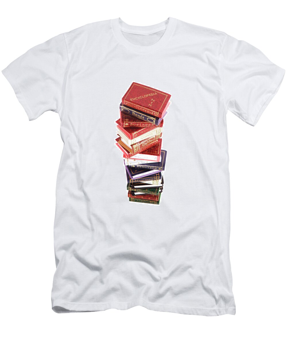 Stack of Books Csa Images T-Shirt