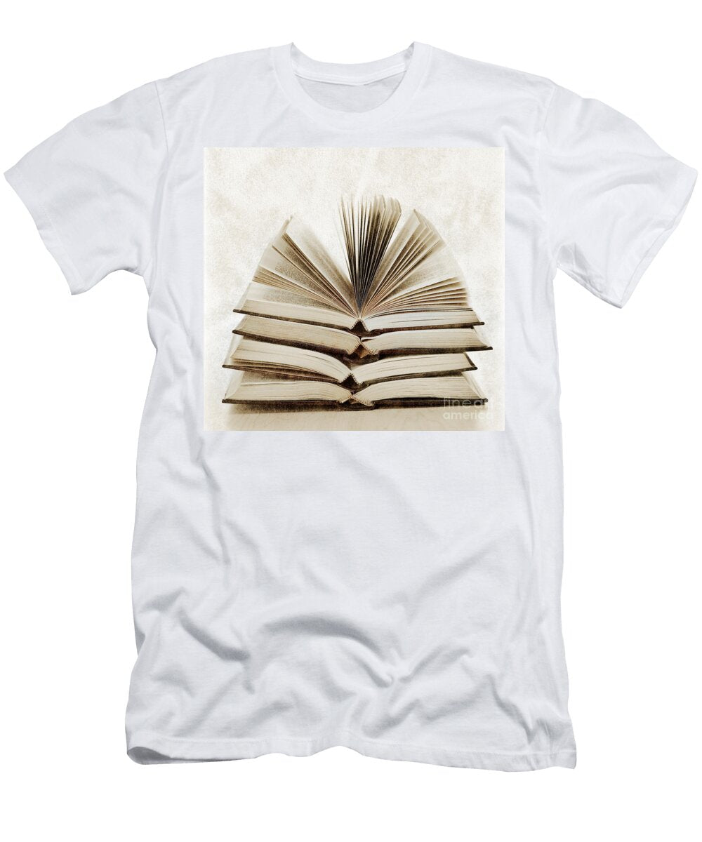 Stack of Open Books Elena Elisseeva T-Shirt