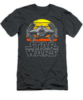 Star Wars Tie Fighter Retro Halftone Sunset Graphic Jessij Teddi T-Shirt