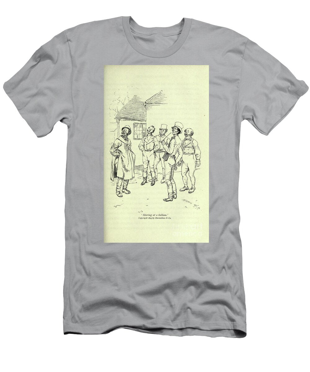 Staring At a Balloon L1 Historic Illustrations T-Shirt
