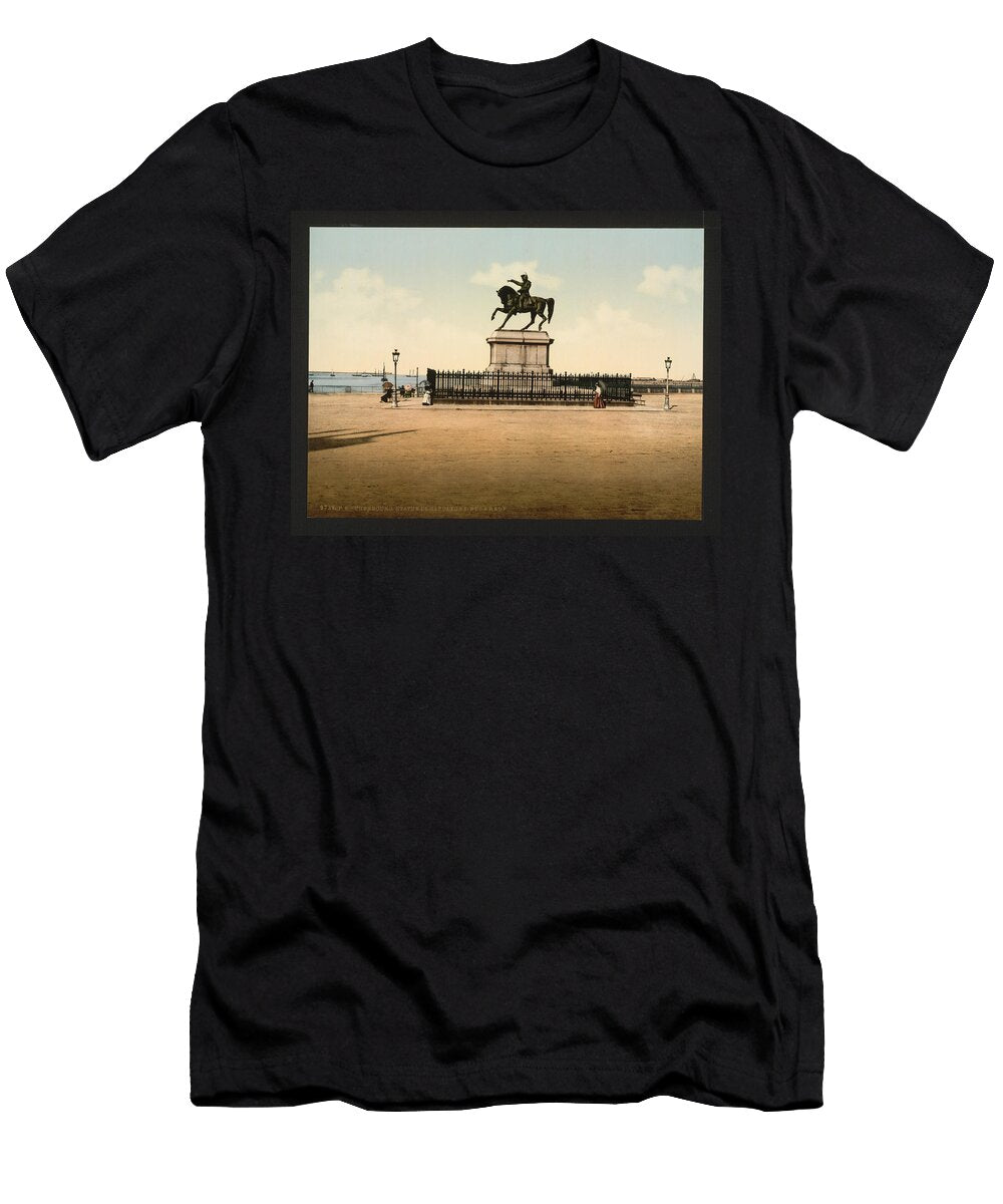 Statue of Napoleon I Cherbourg France Motionage Designs T-Shirt