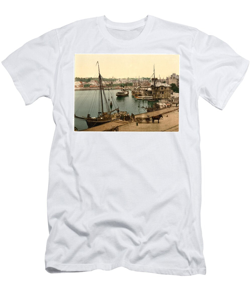 Steamboat Pavillion and Jurgensbij Flensburg Schleswig Holstein Germany Motionage Designs T-Shirt