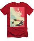 Steaming Cup of Coffee in Pop Art Frank Daske T-Shirt