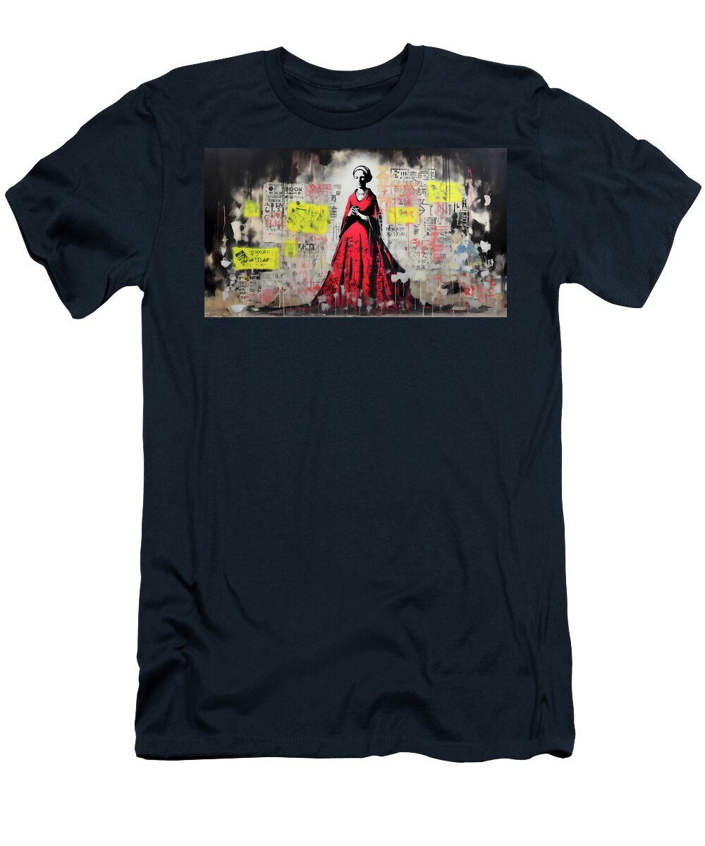 Stenciled Power Nadia Corso T-Shirt