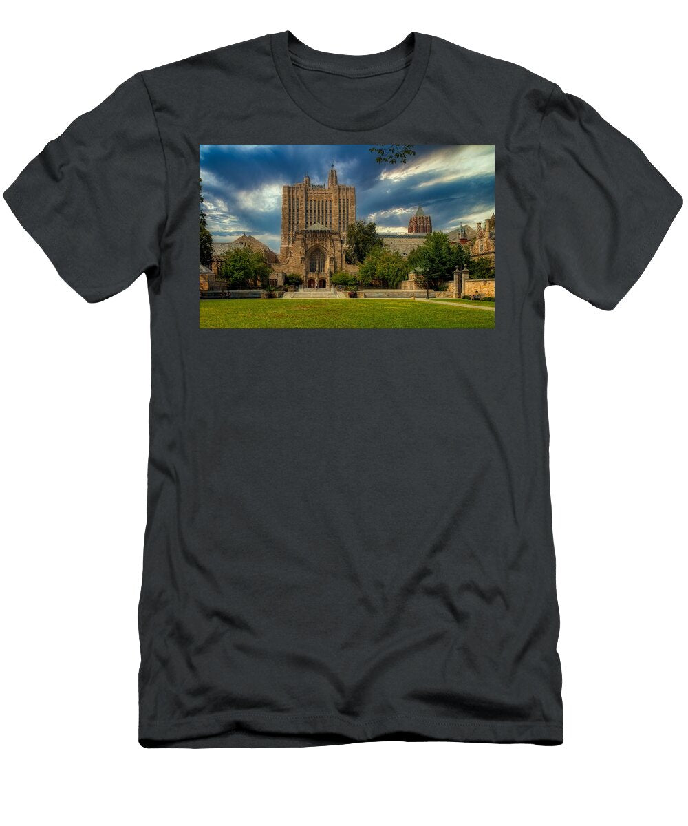 Sterling Memorial Library At Sunset Yale University Library of Congress T-Shirt
