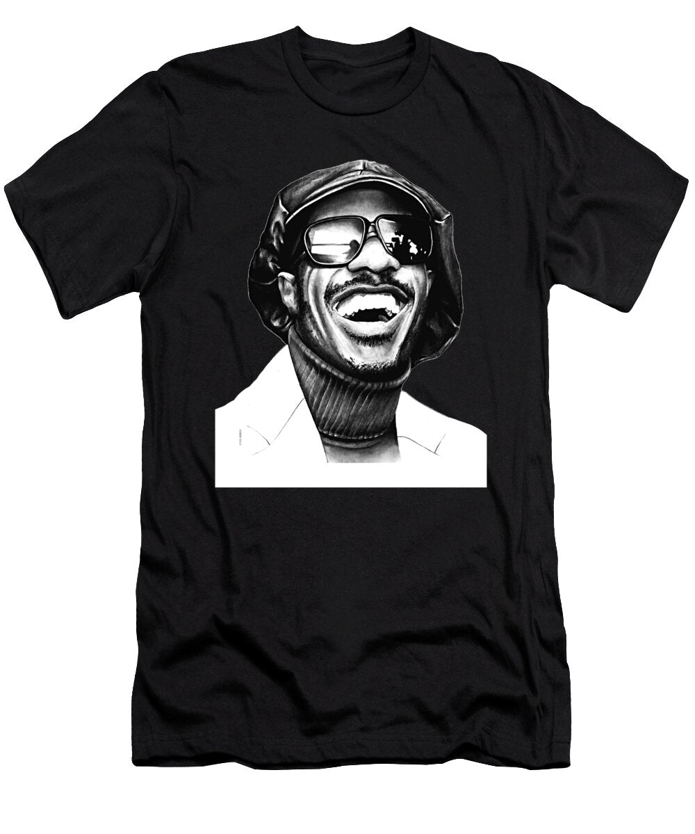 Stevie Wonder Stencil 2 Cynthia Pottorff T-Shirt