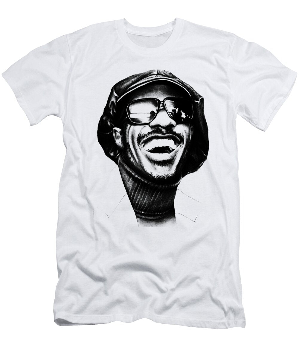 Stevie Wonder Stencil Cynthia Pottorff T-Shirt