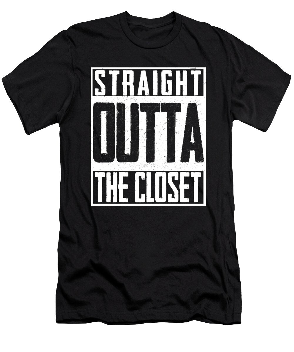 Straight Outta the Closet Lgbt Gay Pride Junior Wowshirt T-Shirt