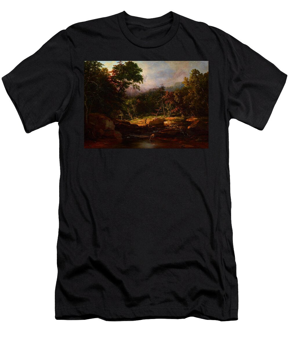 Stream in the Mountains George Inness T-Shirt