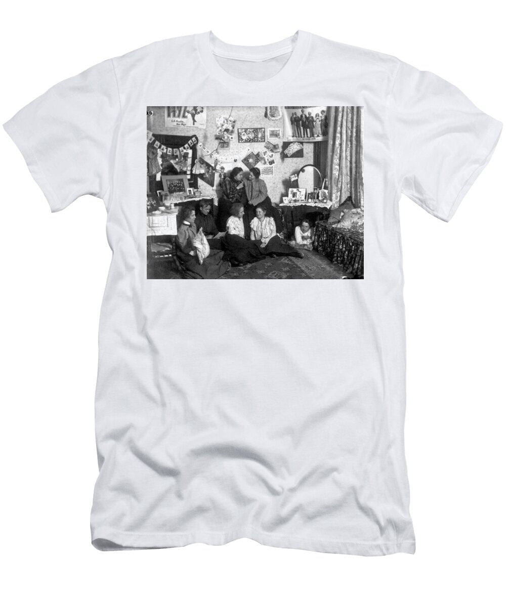Students in Oxford College Dormitory Room Ca 1900 Miami University Celestial Images T-Shirt