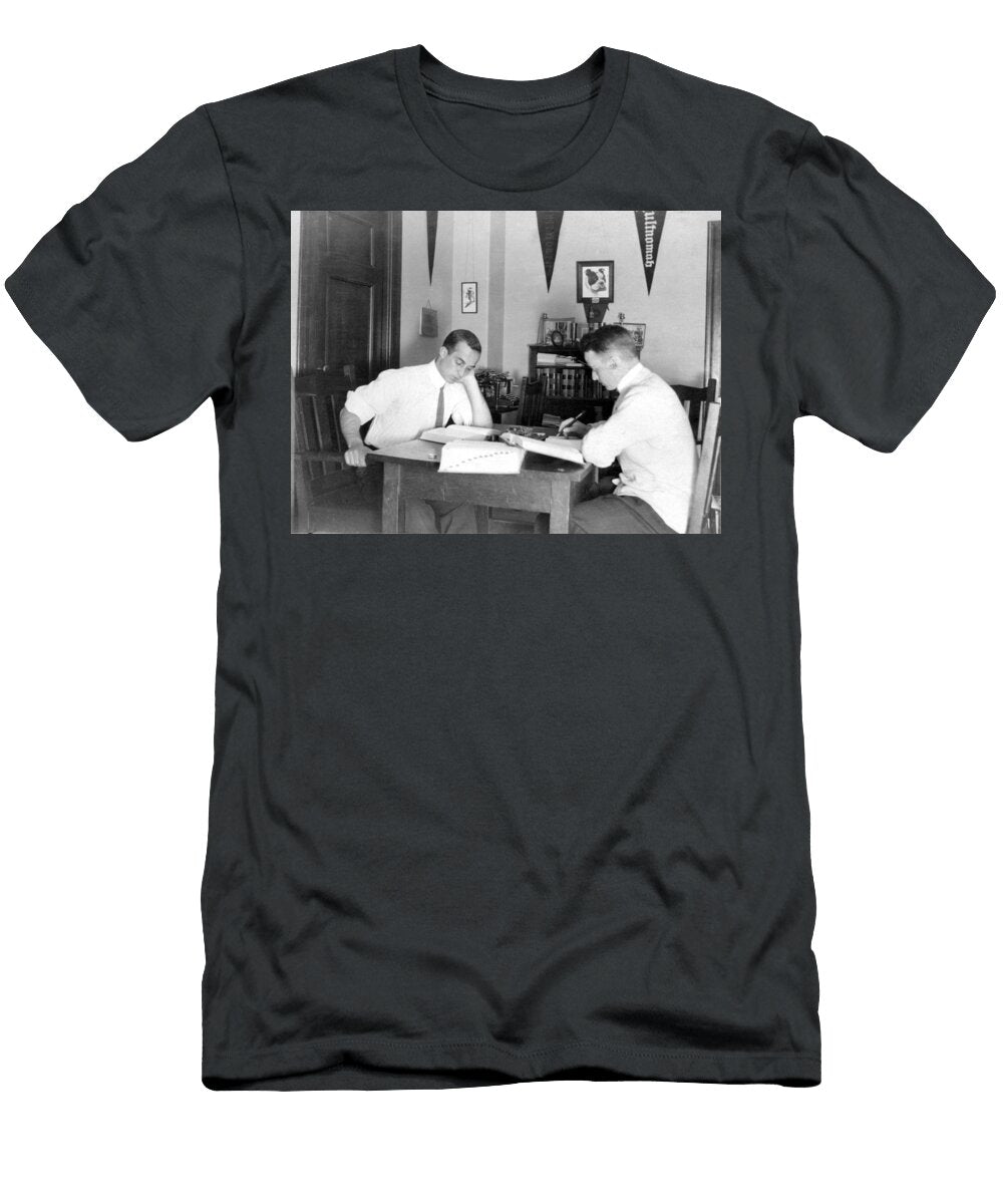 Students Studying 1911 Black White 1910s Archive Mark Goebel T-Shirt