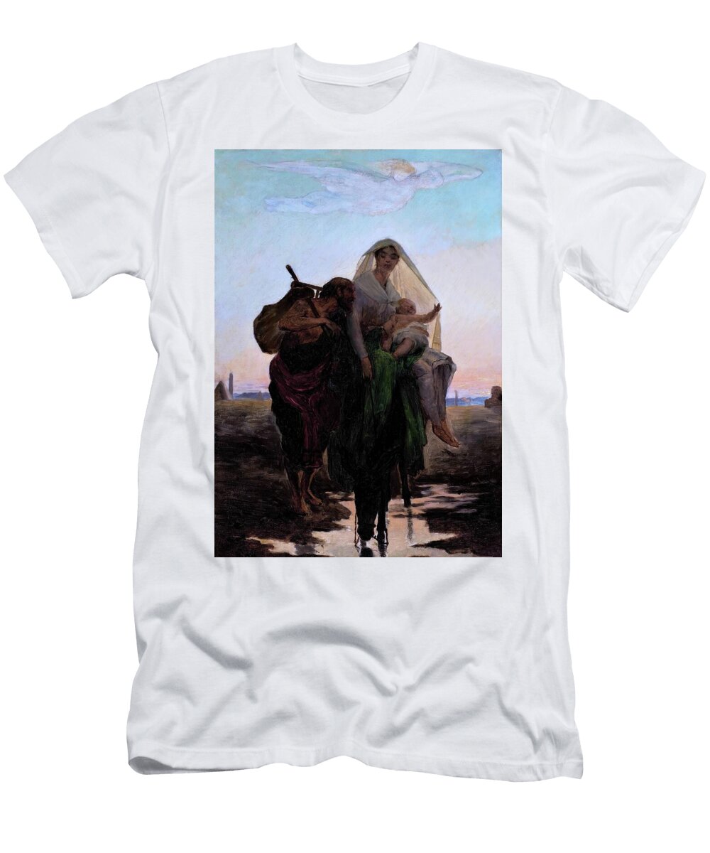 Study for Flight of the Holy Family to Egypt Digital Remastered Edition Jose Ferraz De Almeida Junior T-Shirt