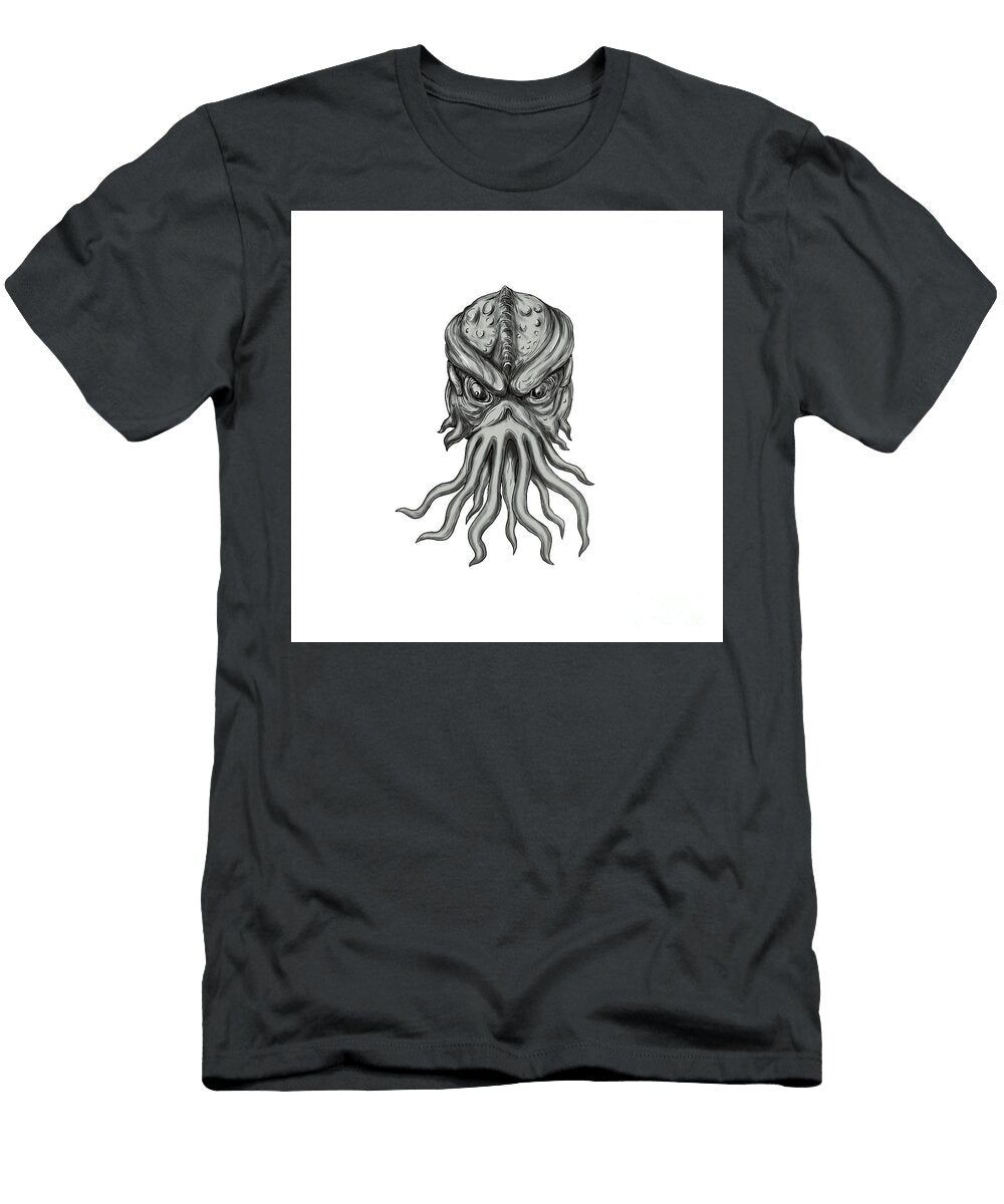 Subterranean Sea Monster Head Tattoo Aloysius Patrimonio T-Shirt