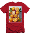 Sun Kissed Oranges in Pop Art Xenia Bordeaux T-Shirt