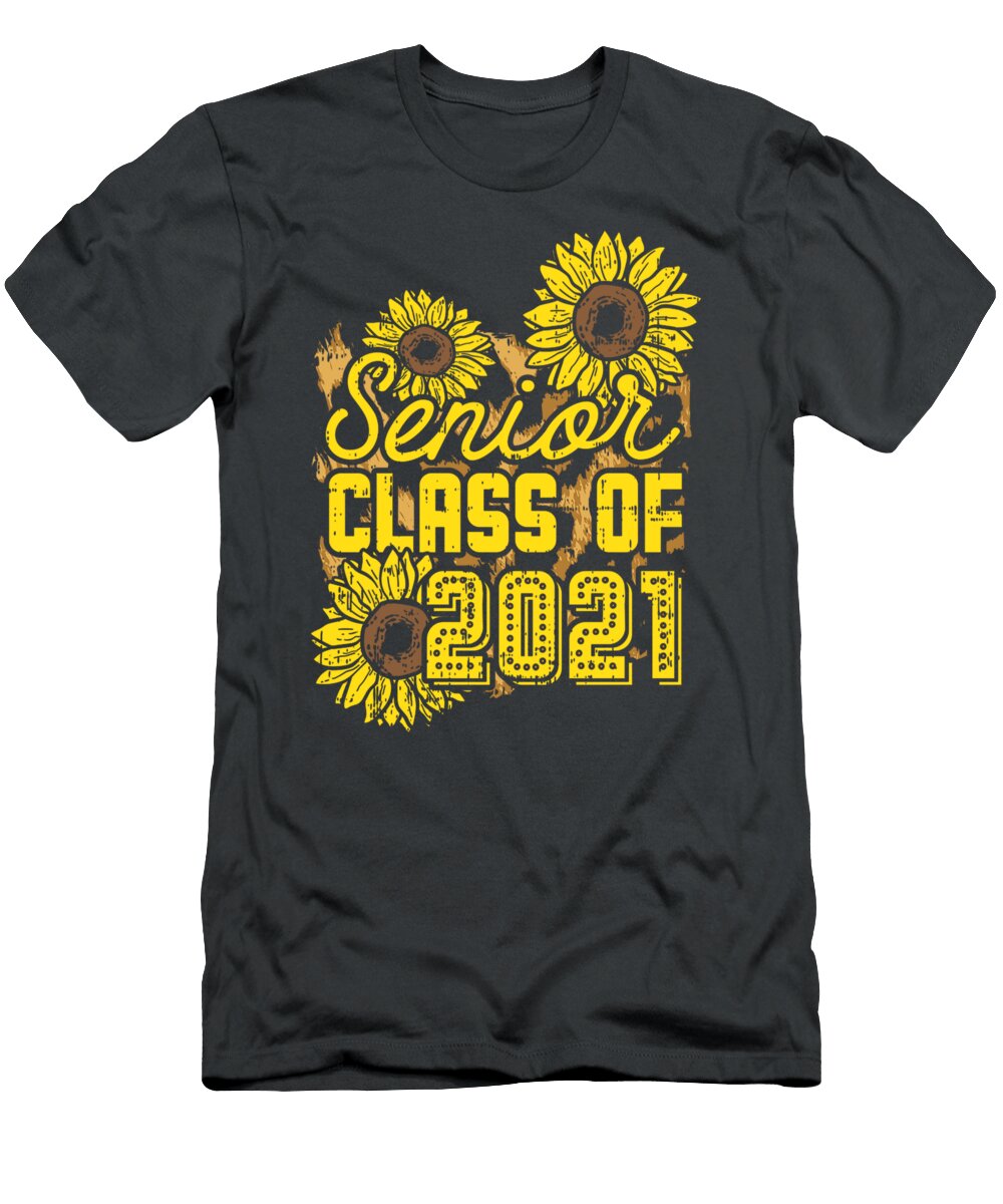 Sunflower Senior Class of 2021 Graduation Women Girls Barnaby Asher T-Shirt