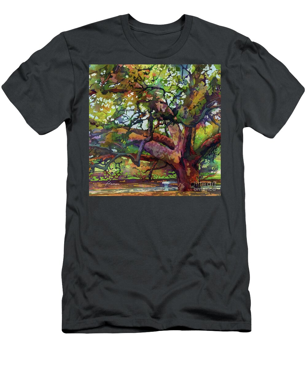 Sunlit Century Tree 100 Years Old Oak 2 Hailey E Herrera T-Shirt