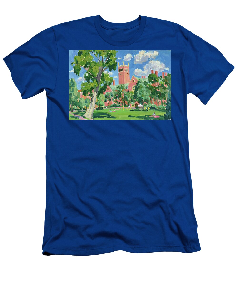 Sunny Day At Yale University Sampadart Gallery T-Shirt