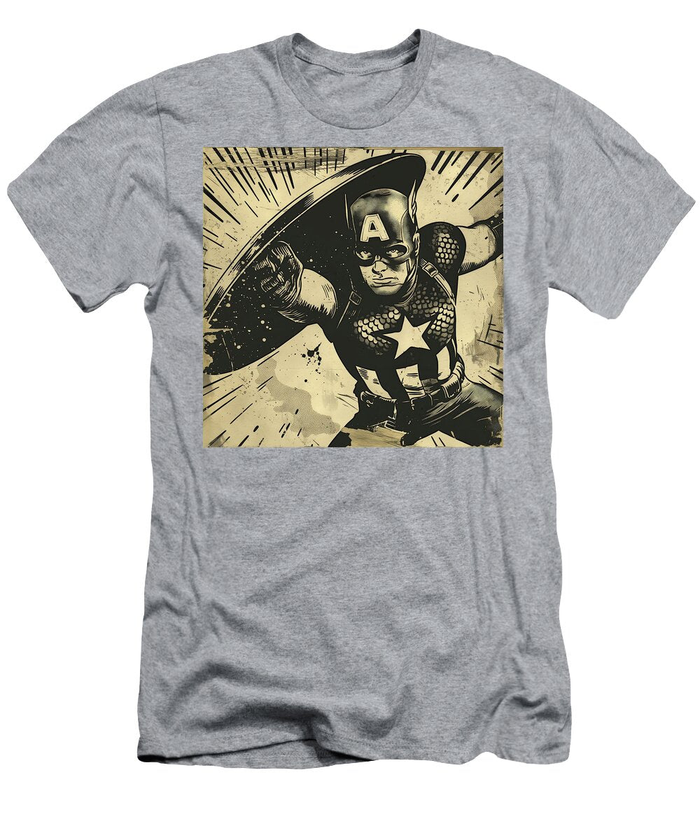 Super Hero Comic Book Art 83 Mad Paperairplanes T-Shirt
