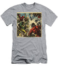 Super Villain Battle Comic Book Panel 128 Mad Paperairplanes T-Shirt
