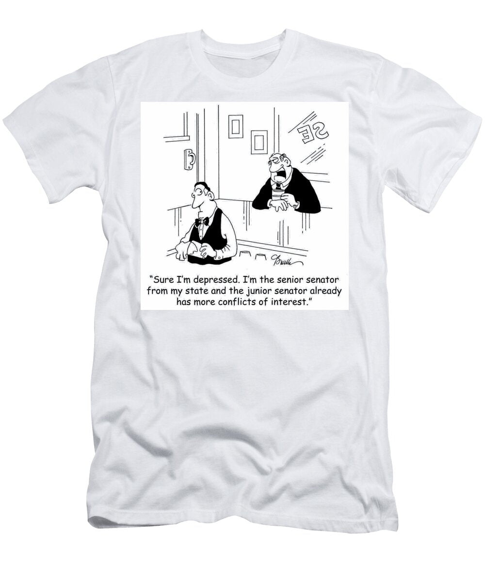 Sure Im Depressed Im the Senior Senator From My State Marty Bucella T-Shirt